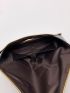 Metal Decor Flap Clutch Bag