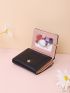 Letter Graphic Two Tone Small Wallet