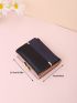 Letter Graphic Two Tone Small Wallet