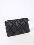 Mini Quilted Pattern Chain Square Bag