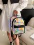 Holographic Pocket Front Backpack