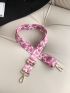 Floral Pattern Bag Strap