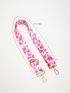 Floral Pattern Bag Strap