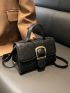 Mini Buckle Decor Flap Square Bag