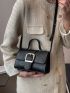 Mini Buckle Decor Flap Square Bag