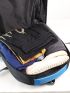 Men Letter Patch Decor Travel Backpack