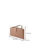 Letter Graphic Long Wallet With Wristlet