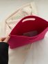 Neon Pink Chevron Detail Square Bag