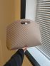 Chevron Quilted Square Bag