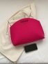 Neon Pink Chevron Detail Square Bag