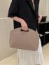 Chevron Quilted Square Bag