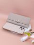 Metal Decor Long Wallet