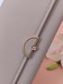 Metal Decor Long Wallet