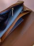 Metal Decor Long Wallet