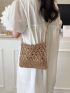 Hollow Out Straw Bag