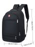 Men Metal Decor Laptop Backpack