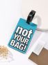Letter Graphic Luggage Tag
