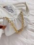 Chain Strap Ruched Bag