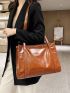 Minimalist Top Handle Square Bag