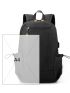 Men Minimalist Drawstring Design Laptop Backpack