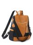 Two Tone Tassel Decor Classic Backpack