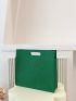 Crocodile Embossed Square Bag