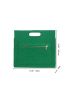 Crocodile Embossed Square Bag