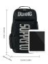 Men Letter Graphic Backpack