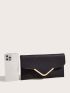 Metal Decor Flap Square Bag