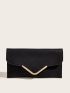 Metal Decor Flap Square Bag