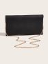 Metal Decor Flap Square Bag