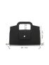 Crocodile Embossed Chain Square Bag