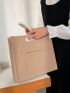 Crocodile Embossed Square Bag