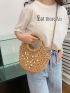 Shell Decor Straw Bag