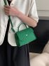 Mini Neon Green Flap Square Bag