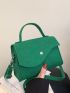 Mini Neon Green Flap Square Bag