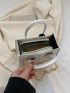 Mini Geometric Embossed Chain Square Bag