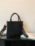 Mini Letter Graphic Square Bag