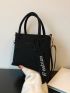Mini Letter Graphic Square Bag