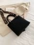 Mini Letter Graphic Square Bag