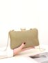 Mini Rhinestone Decor Chain Box Bag