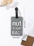 Letter Graphic Luggage Tag