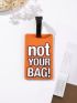 Letter Graphic Luggage Tag
