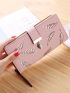 Leaf Graphic Long Wallet