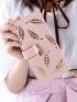 Leaf Graphic Long Wallet