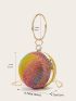 Mini Rhinestone Decor Chain Circle Bag