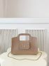 Crocodile Embossed Square Bag