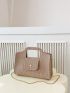 Crocodile Embossed Square Bag