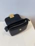 Mini Letter Graphic Flap Square Bag