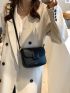 Mini Letter Graphic Flap Square Bag